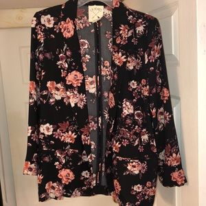 Casual floral  blazer